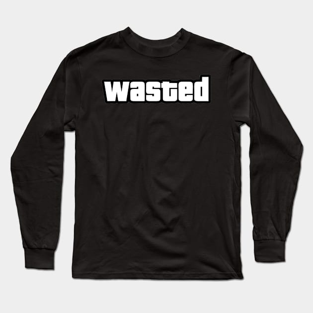 Wasted Long Sleeve T-Shirt by  The best hard hat stickers 